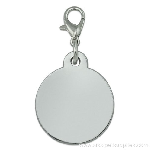 Grouch Face Chrome Plated Metal Pet ID Tag